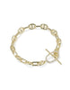 Elaina Toggle Link Bracelet- Gold