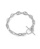 Elaina Toggle Link Bracelet- Silver
