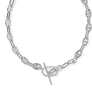 Elisa Toggle Chain Necklace- Silver