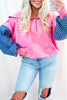 Pink Checkered Pullover