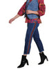 Embroidered Straight Leg Jean