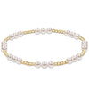 Classic Joy Pattern 4mm Bead Bracelet Pearl