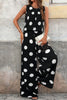 Black Polka Dot Two-Piece Outfit