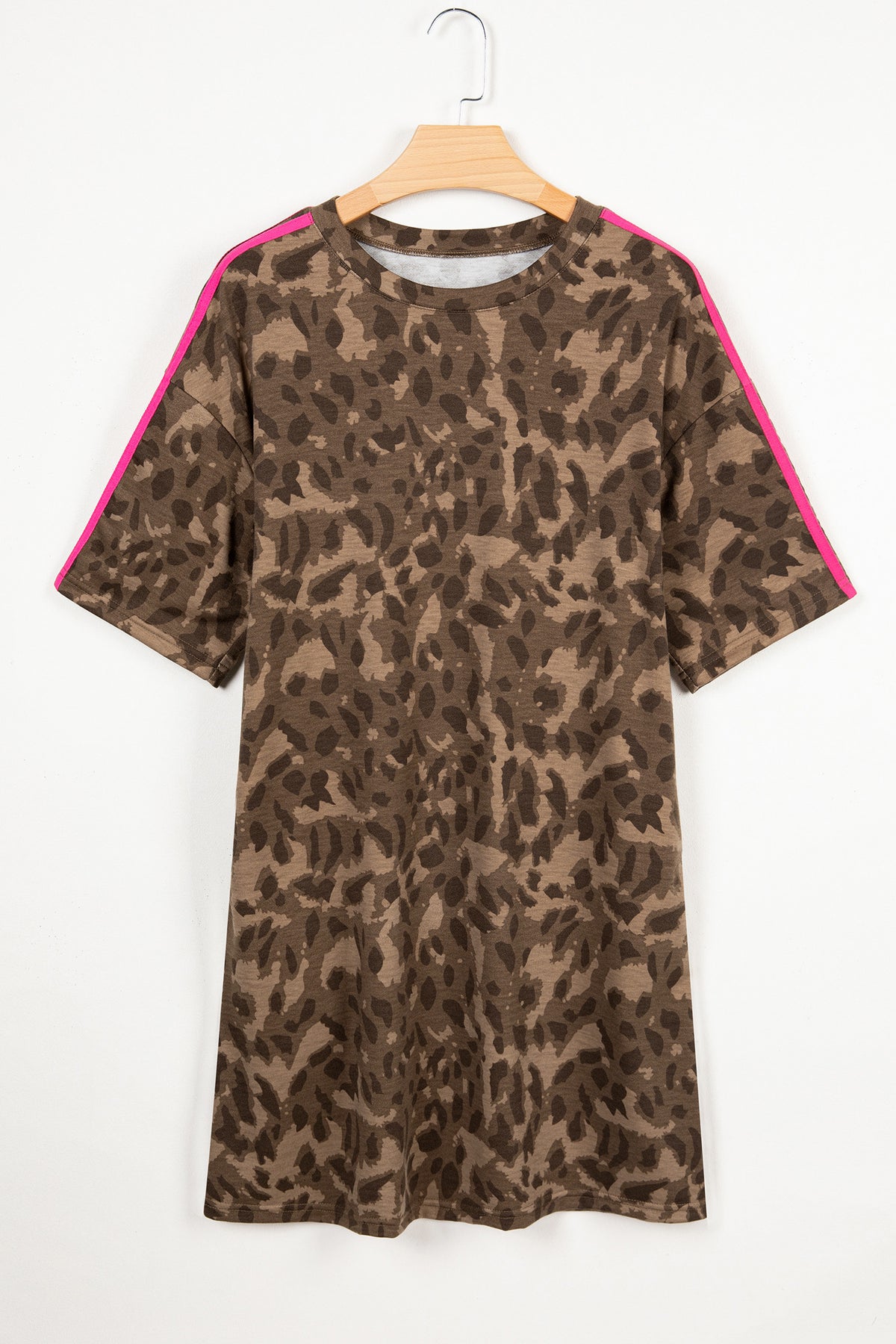 shirt dress animal print Reiss Animal-Print Belted Shirt Dress in Neutral