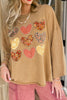 Floral Plaid Heart Top