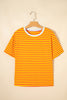 Orange Stripe Top
