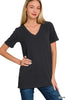 Basic Black V-Neck