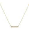 14k Gold Significance Bar Necklace - Seven