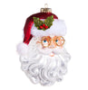 Santa w/Glasses Ornament