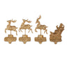 Santa & Reindeer Stocking Holders Set of 4