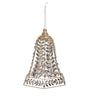 12.5 Inch Clear Jeweled Bell Ornament