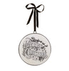 6” Vintage Merry Christmas Disc Ornament