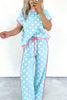 Sky Blue Polka Dot Set