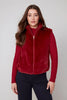 Burgundy Fur Vest