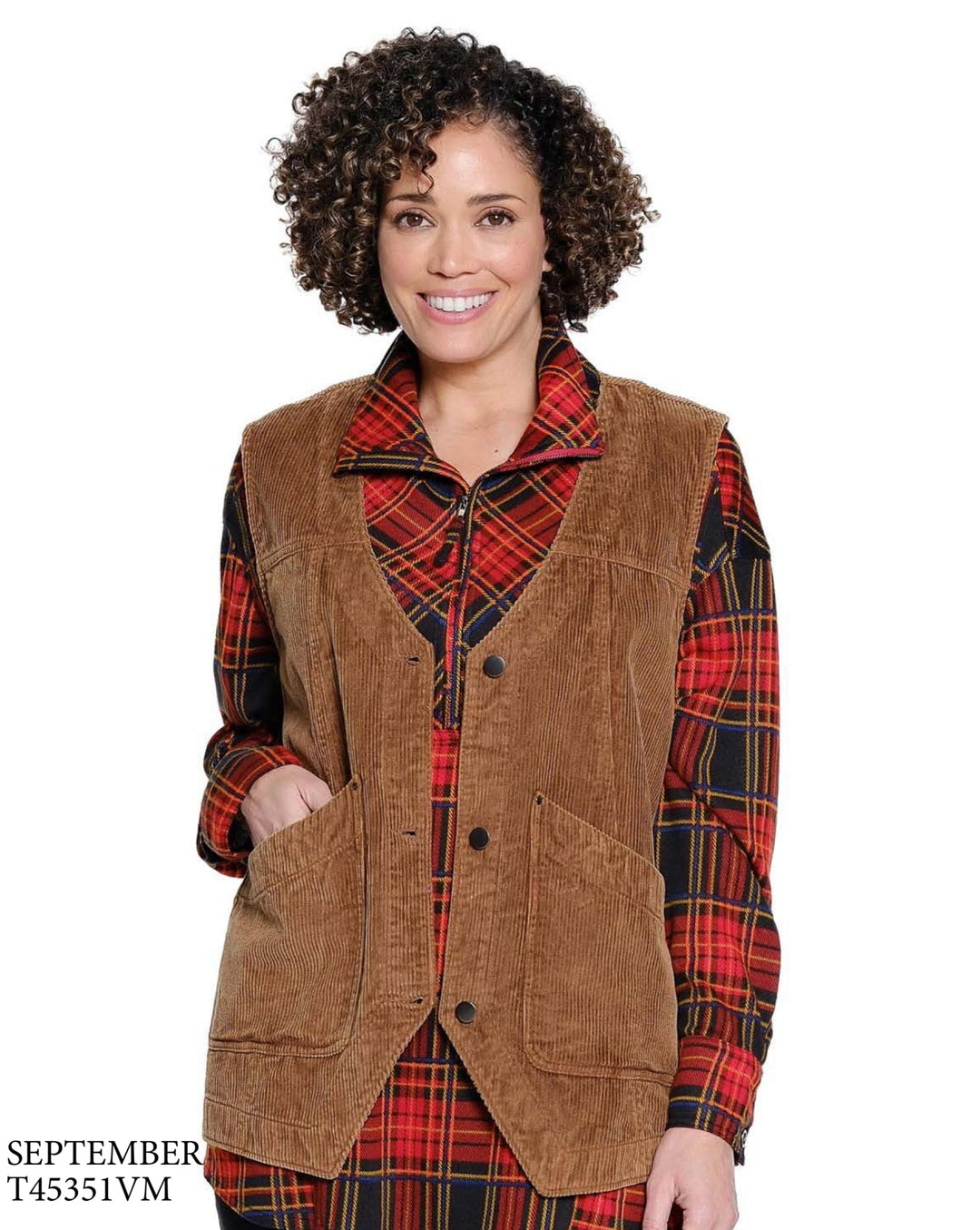 Tru Luxe Tobacco Vest S Shirts & Tops