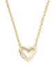 Emery Heart Pendant Necklace - Gold