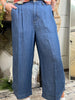 John Mark Wide Leg Pant- Crimson