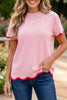 Wavy Pink Top