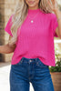 Bright Pink Mock Neck