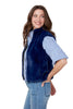 Blue Fur Vest