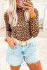 Leopard Mesh Top