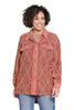 Lace Patch Top - Rust