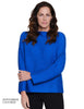 Boatneck Jacquard Sweater - Dazzle Blue