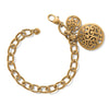 Contempo Medallion Gold Bracelet