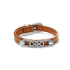 Interlok Braid Leather Bracelet - Bourbon