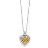 Mosaic Heart Petite 2-Tone Necklace