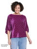 Plum Crinkle Velvet Top