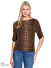 Ruched Sleeve Knit Top