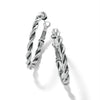 Interlok Twist Oval Hoop Earring