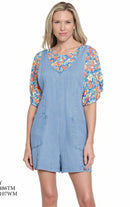 Tru Luxe Denim Romper