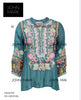 John Mark Green Floral Tunic W/ Back Print