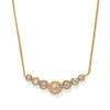 Illumina Celeste Dome Gold Bar Necklace