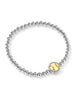 Softball Stretch Bracelet- Silver