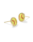 Softball earrings- Gold