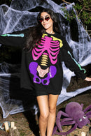 Queen Of Sparkles - Skeleton Sweatshirt Dress