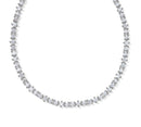 FATE TENNIS NECKLACE - SILVER WHITE CZ