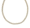FATE TENNIS NECKLACE - GOLD WHITE CZ