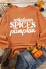 Whatever Spices Your Pumpkin Corduroy Oversized Sweatshirt