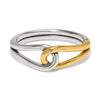 Interlok Curve Two-Tone Hinged Bangle