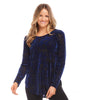 Velvet Burnout Blue Top