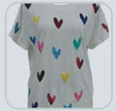 Queen Of Sparkles - Multi Hearts Tee