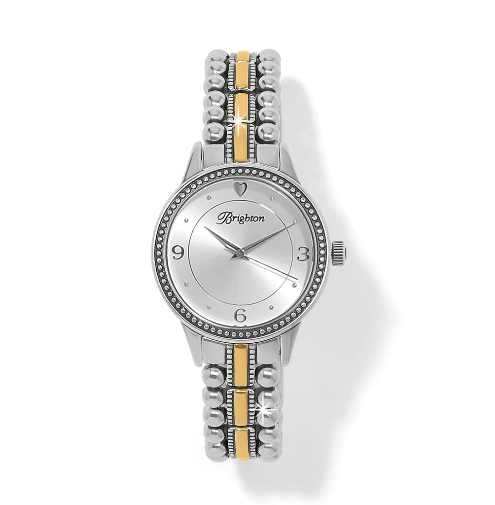 BRIGHTON Bismarck Silver & White Watch-Women’s-New Battery brighton tin included BRIGHTON Bismarck Silver & White Watch-Women main image 2