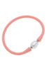 Bali Freshwater Pearl Silicone Bracelet - Light Pink