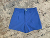 Jade Front Pleated Short - Ocean Blue