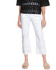Tiered Leg Crop Jean - White