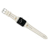 Pretty Tough 2-Tone White Leather Watch Band